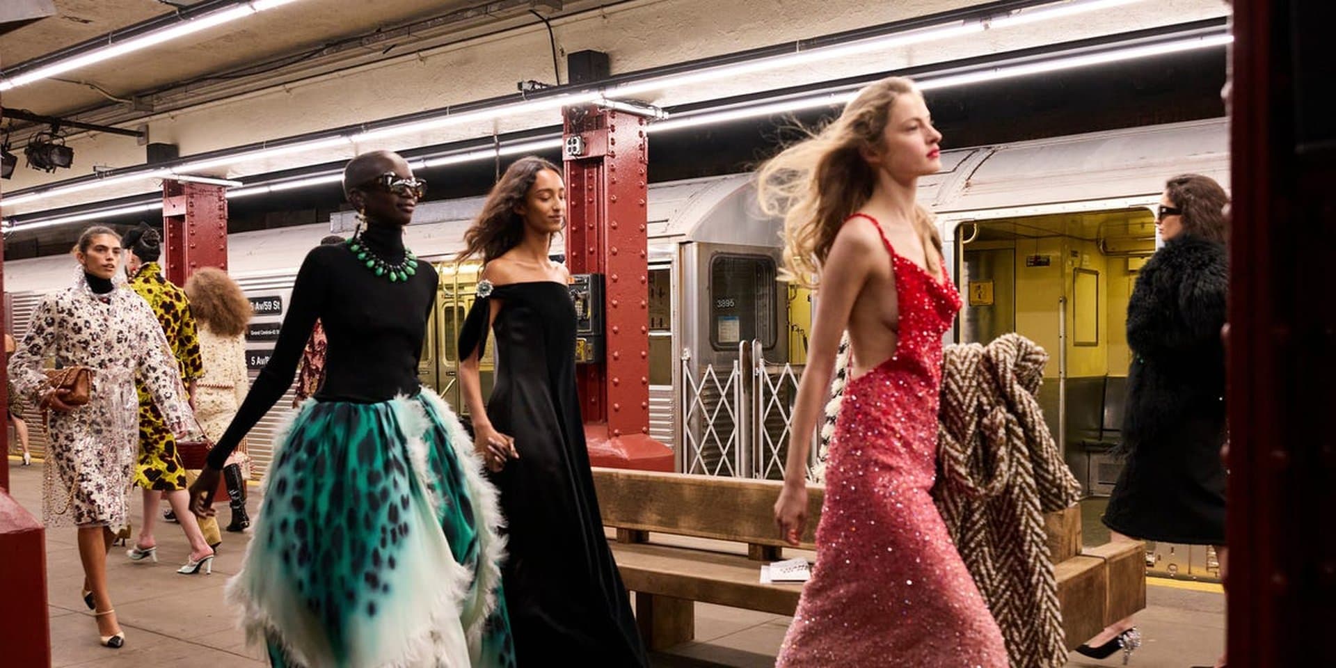 The Double C Meets the MTA at Chanel’s Subway Show in New York